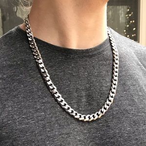 10mm 24” Stainless Flat Edge Cuban Curb Chain